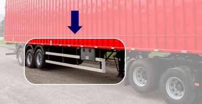 Protetor lateral de alumínio do ciclista para caminhão